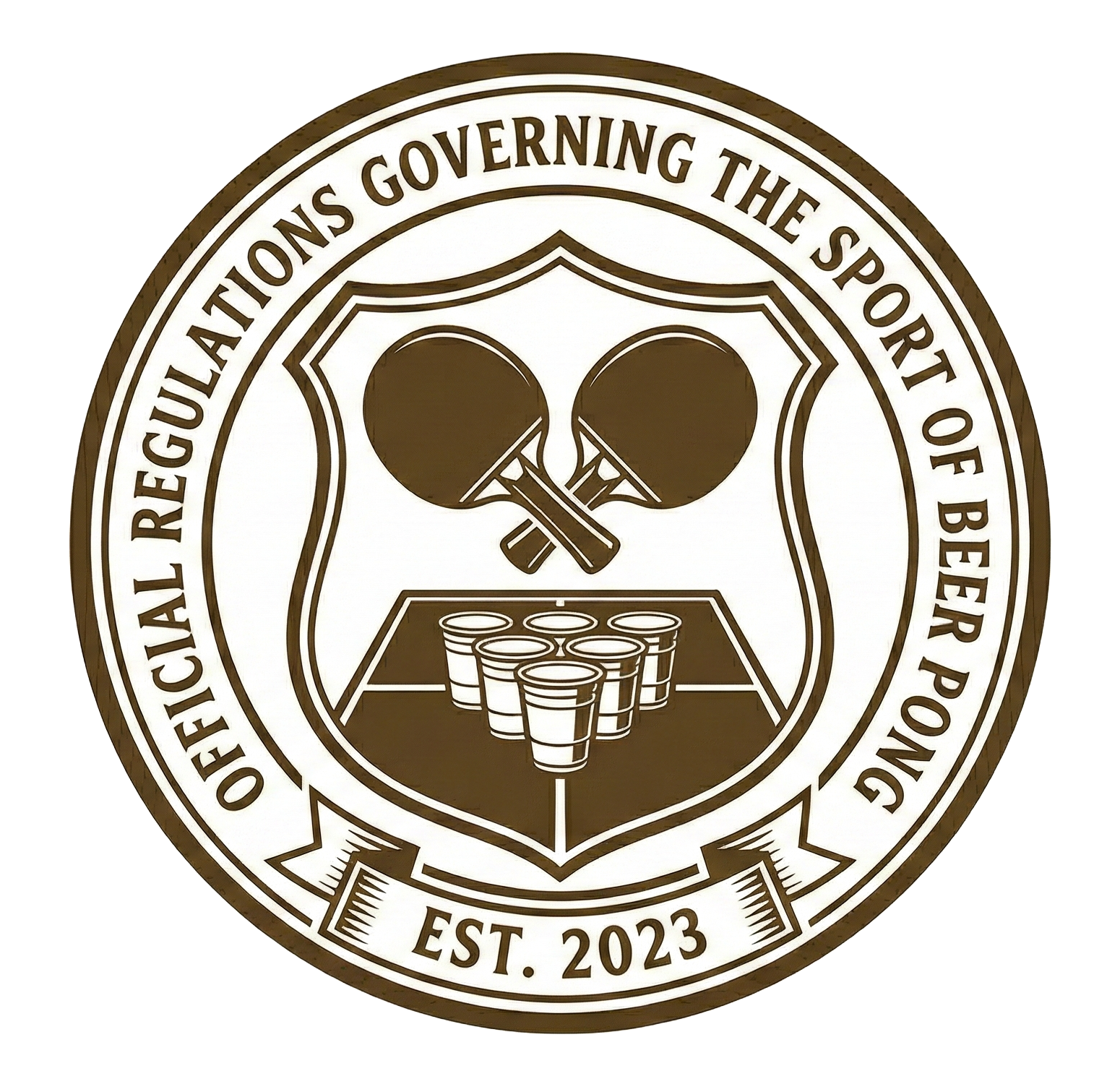 Official Beer Pong Certification Seal
